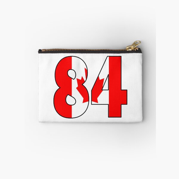 Item preview, Number 84 with Canadian flag on the background designed and sold by AllShirts21.