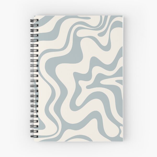 Item preview, Liquid Swirl Contemporary Abstract in Light Blue-Grey and Cream designed and sold by kierkegaard.
