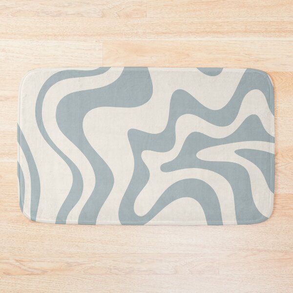 Artikelvorschau, Liquid Swirl Contemporary Abstract in Hellblau-Grau und Creme entworfen und verkauft von kierkegaard.