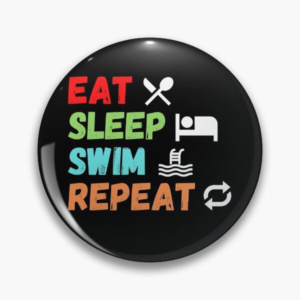 Item preview, Eat Sleep Swim Repeat designed and sold by HobbyRoost.