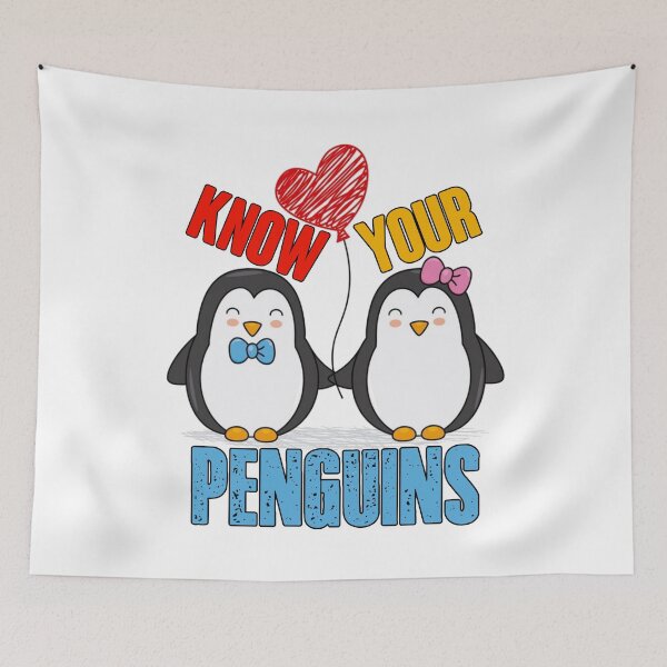 Item preview, Know Your Penguins, Funny Penguins tee shirt,Sunset Penguins designed and sold by seritik.