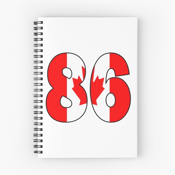 Item preview, Number 86 with Canadian flag on the background designed and sold by AllShirts21.