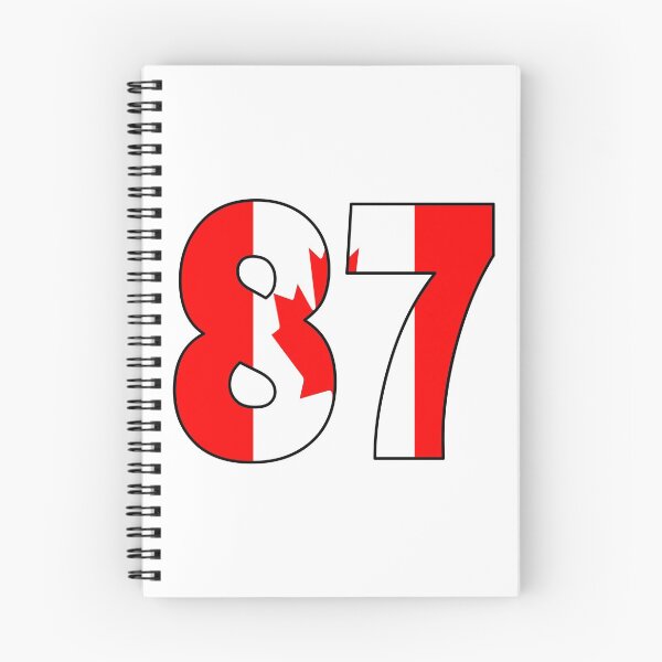Item preview, Number 87 with Canadian flag on the background designed and sold by AllShirts21.