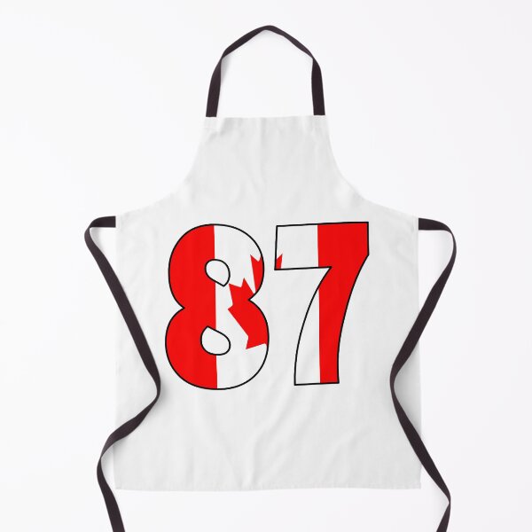 Item preview, Number 87 with Canadian flag on the background designed and sold by AllShirts21.