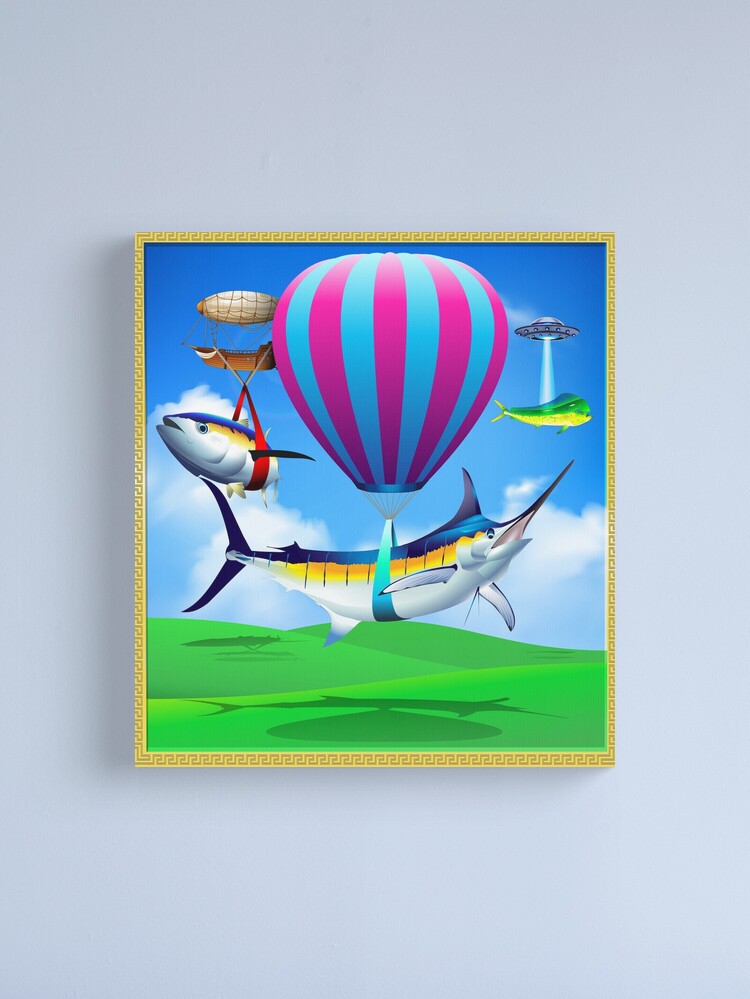 Alternate view of Flying Fish Canvas Print