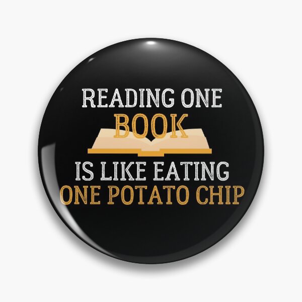 Item preview, Bookobsessed - Reading one book is like eating one potato chip book lover gift designed and sold by hyggekrog.