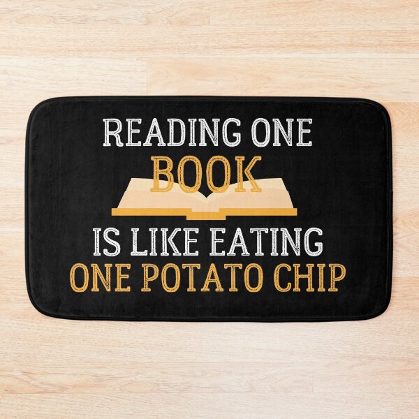 Item preview, Bookobsessed - Reading one book is like eating one potato chip book lover gift designed and sold by hyggekrog.