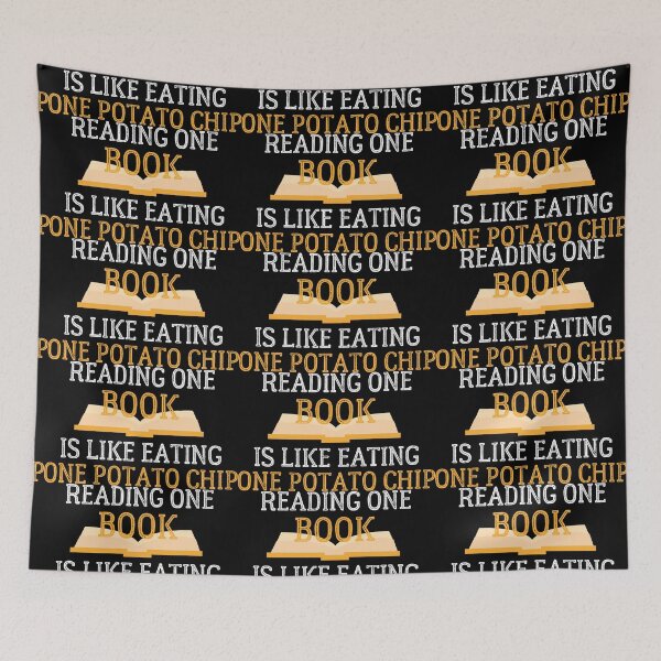 Item preview, Bookobsessed - Reading one book is like eating one potato chip book lover gift designed and sold by hyggekrog.