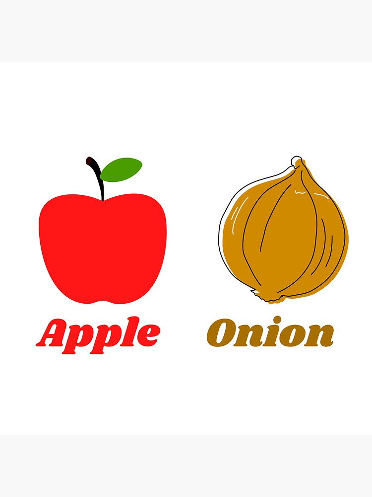 apple and onion cartoon toys