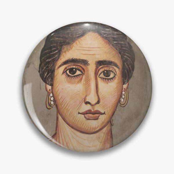 Item preview, Fayum mummy portrait ancient Egypt woman designed and sold by The-Roman-Lady.
