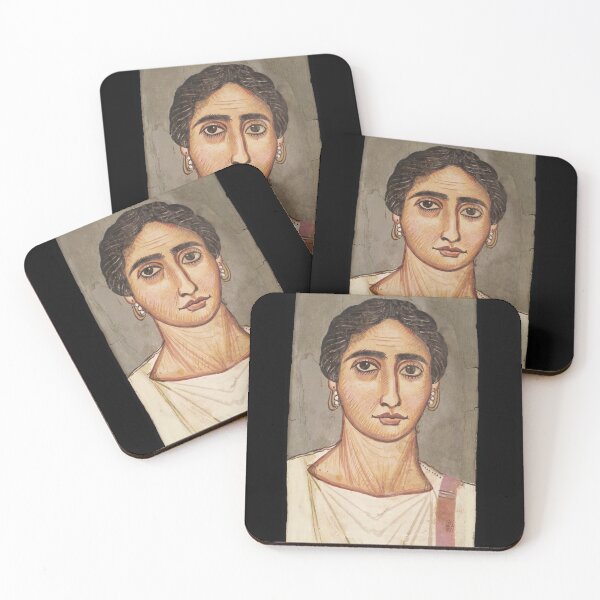 Item preview, Fayum mummy portrait ancient Egypt woman designed and sold by The-Roman-Lady.