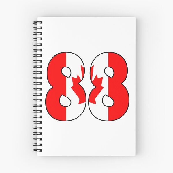 Item preview, Number 88 with Canadian flag on the background designed and sold by AllShirts21.