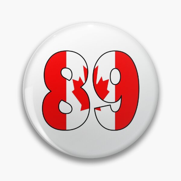 Item preview, Number 89 with Canadian flag on the background designed and sold by AllShirts21.