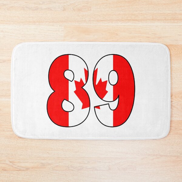 Item preview, Number 89 with Canadian flag on the background designed and sold by AllShirts21.