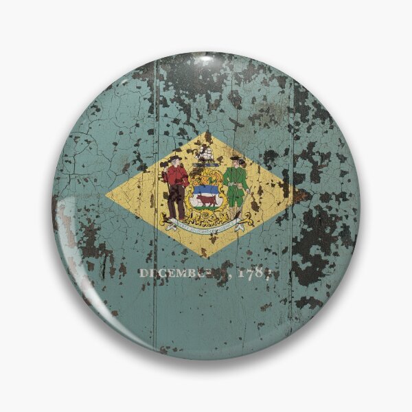 Item preview, Delaware Flag Rustic  designed and sold by TRowanDesign.