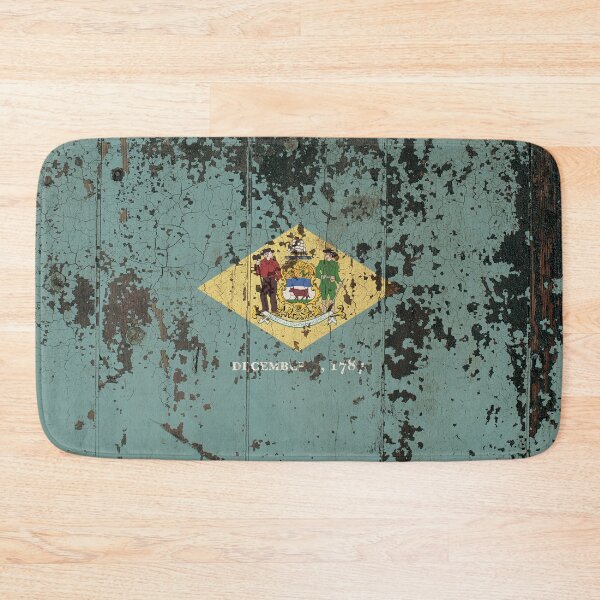 Item preview, Delaware Flag Rustic  designed and sold by TRowanDesign.