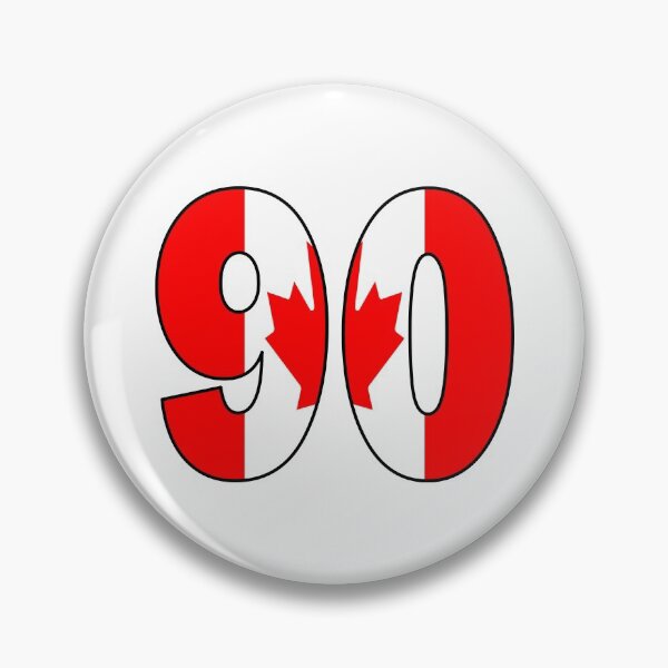 Item preview, Number 90 with Canadian flag on the background designed and sold by AllShirts21.