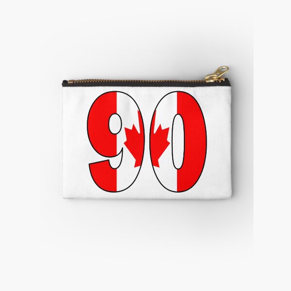 Item preview, Number 90 with Canadian flag on the background designed and sold by AllShirts21.