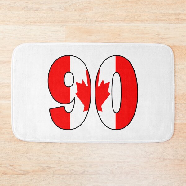 Item preview, Number 90 with Canadian flag on the background designed and sold by AllShirts21.