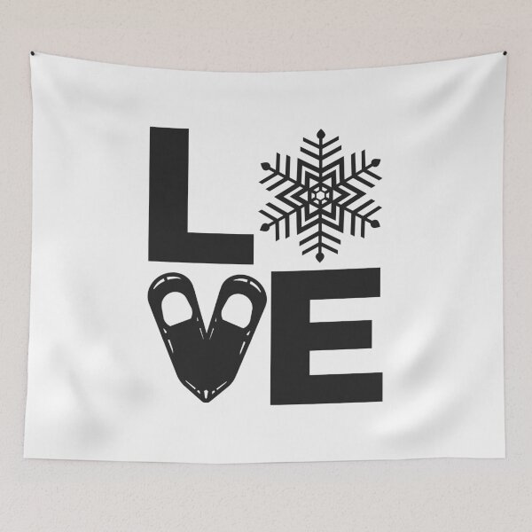 Item preview, Snowshoeing - I LOVE Snowshoes designed and sold by EstelleStar.