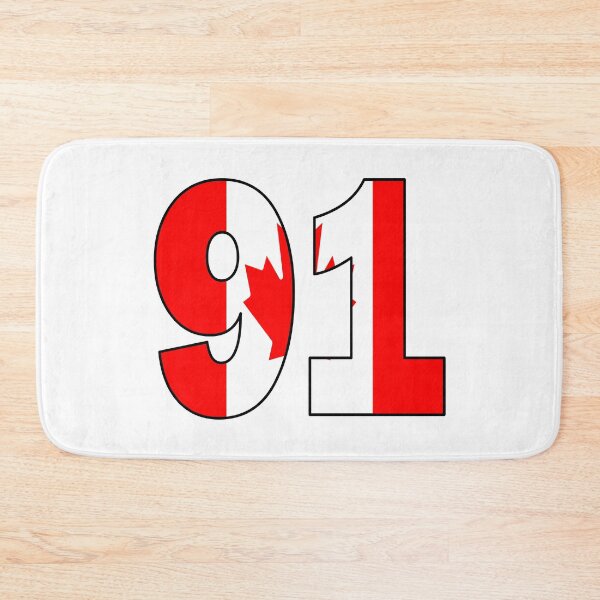 Item preview, Number 91 with Canadian flag on the background designed and sold by AllShirts21.