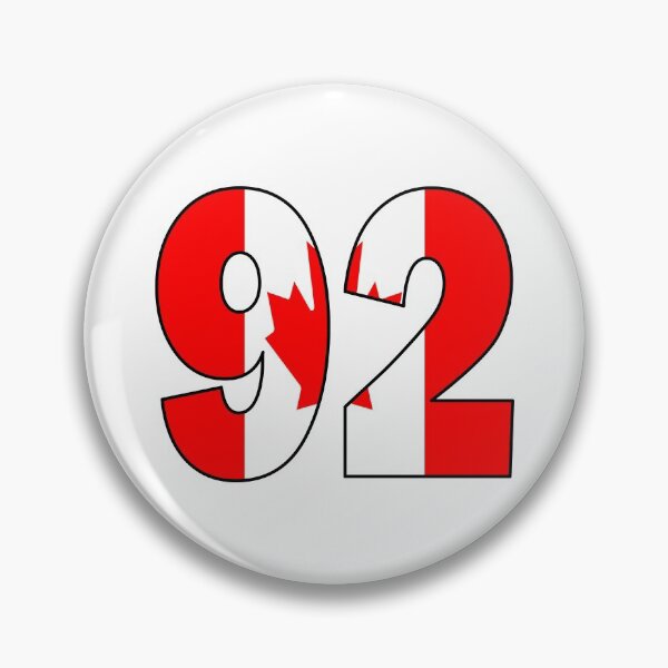 Item preview, Number 92 with Canadian flag on the background designed and sold by AllShirts21.