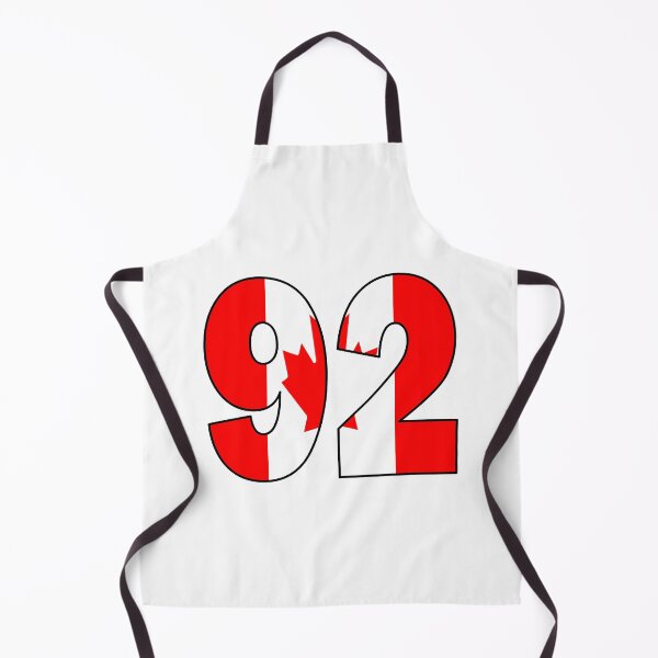 Item preview, Number 92 with Canadian flag on the background designed and sold by AllShirts21.
