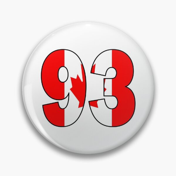 Item preview, Number 93 with Canadian flag on the background designed and sold by AllShirts21.