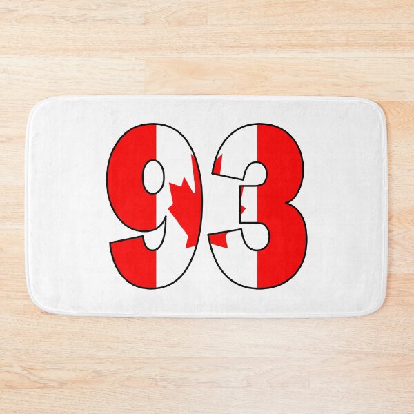 Item preview, Number 93 with Canadian flag on the background designed and sold by AllShirts21.