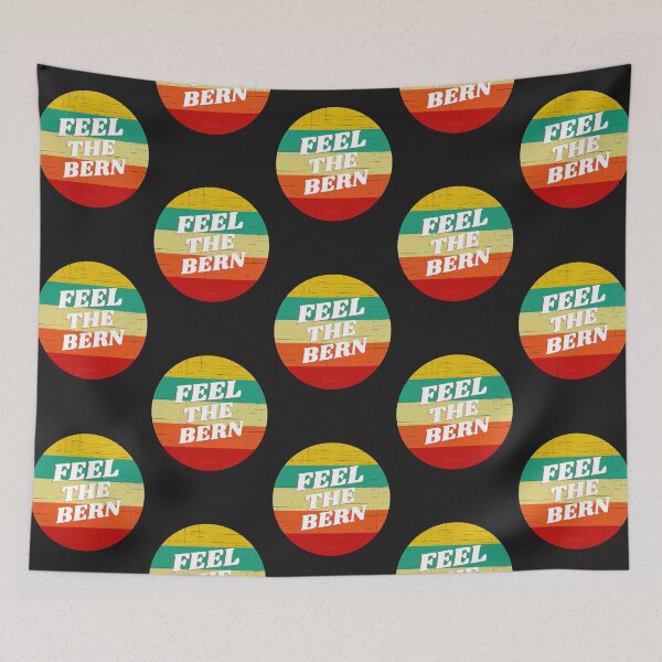 Item preview, FEEL THE BERN, POLITICAL HUMOR, GRUNGE LOGO,  designed and sold by R B Chrystal.