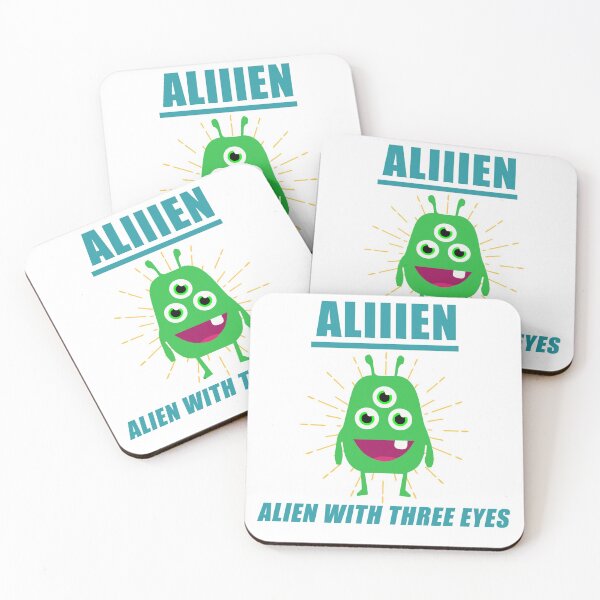 Item preview, Aliiien Alien with three eyes designed and sold by Mesyo.