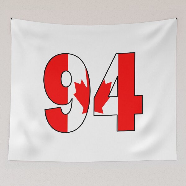 Item preview, Number 94 with Canadian flag on the background designed and sold by AllShirts21.