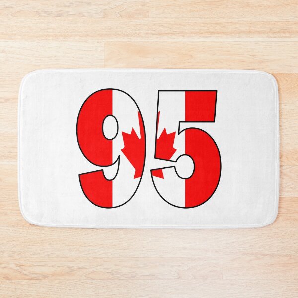 Item preview, Number 95 with Canadian flag on the background designed and sold by AllShirts21.
