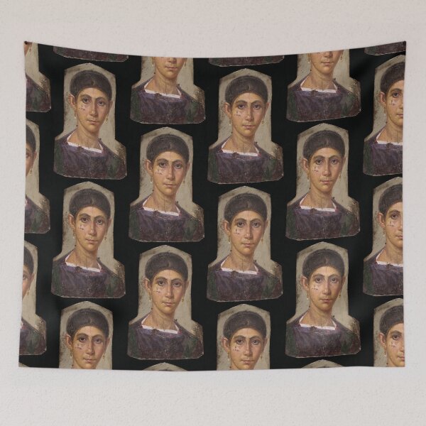 Item preview, Fayum mummy portrait ancient Egypt woman designed and sold by The-Roman-Lady.