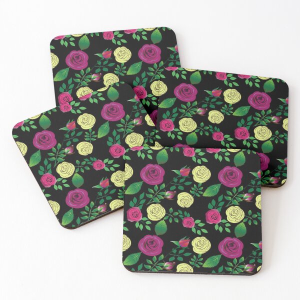 Item preview, Art & Illustration. Roses on a black background. Endless pattern.  designed and sold by Natalya Alexandrou.