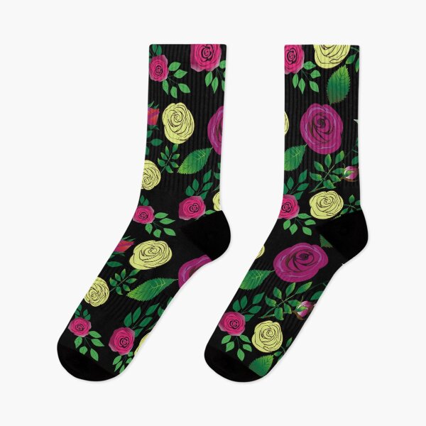 Item preview, Art & Illustration. Roses on a black background. Endless pattern.  designed and sold by Natalya Alexandrou.