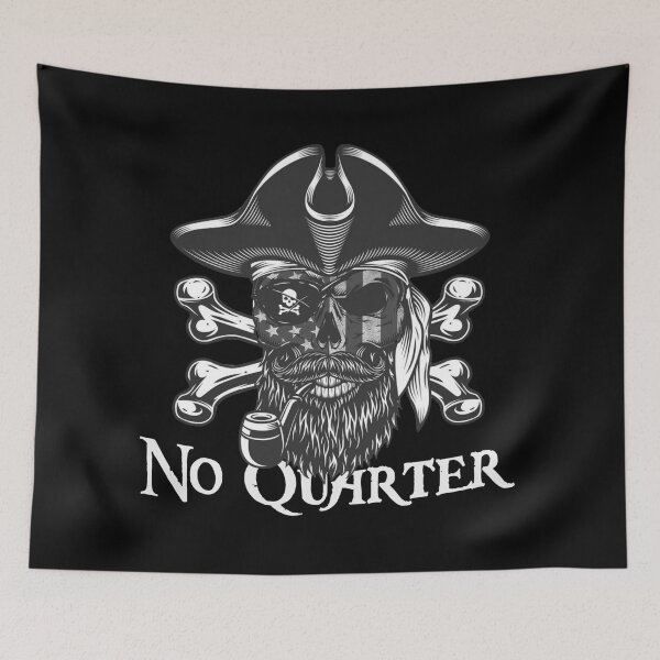 Item preview, No quarter American Pirate Skull and crossbones designed and sold by grmcclure.