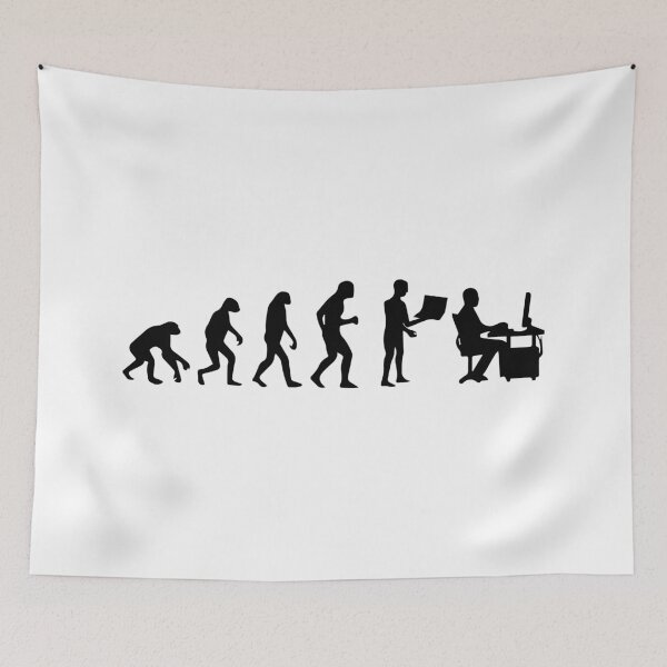 Item preview, Human Evolution to Computers 2021 design designed and sold by OxmatDesign.