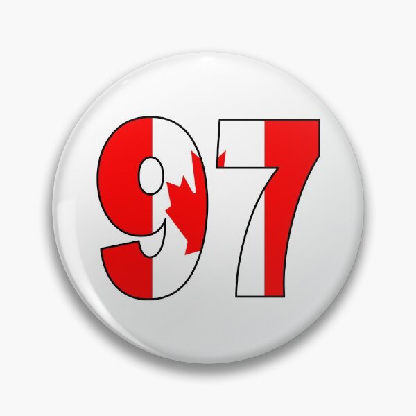 Item preview, Number 97 with Canadian flag on the background designed and sold by AllShirts21.