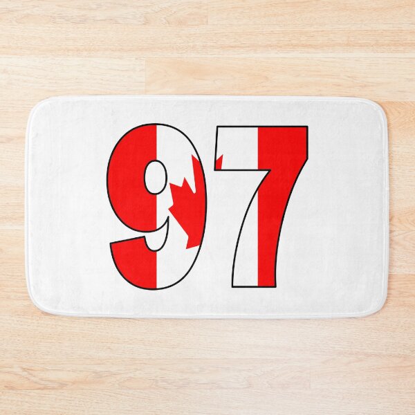 Item preview, Number 97 with Canadian flag on the background designed and sold by AllShirts21.