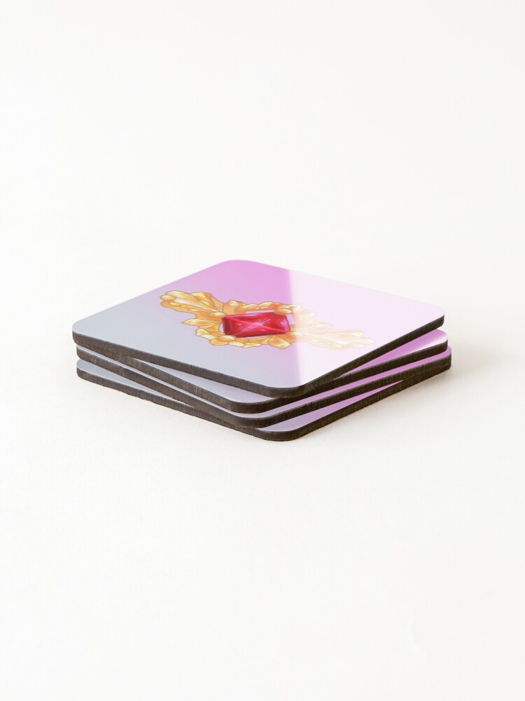 Thumbnail 4 of 5, Coasters (Set of 4), Ruby Ringer designed and sold by Lovepraline.