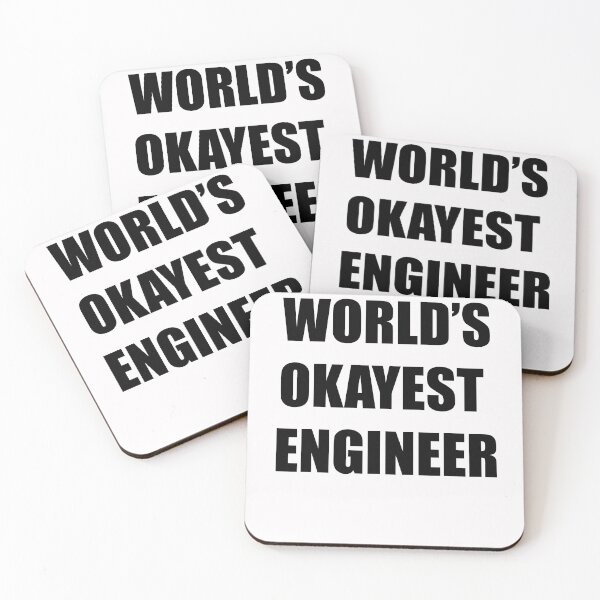 Item preview, World's Okayest Engineer designed and sold by socialengineer.