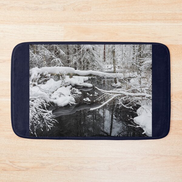 Item preview, Soft snow and icy black water designed and sold by Jouko Lehto Photography.