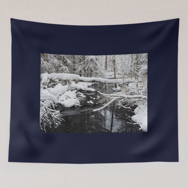 Item preview, Soft snow and icy black water designed and sold by Jouko Lehto Photography.