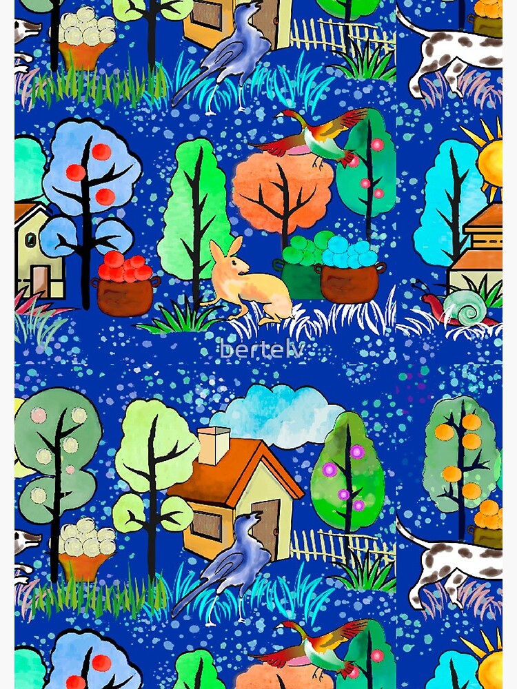 Imagen 3 de 3, Cuaderno de espiral con la obra Un día en el campo, diseñada y vendida por bertelv.