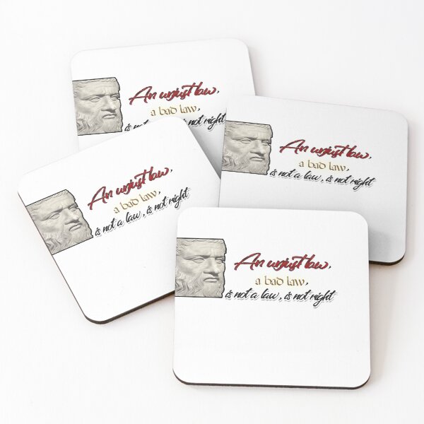 Item preview, Platon An unjust law, a bad law, is not a law, is not right. designed and sold by Prince-of-Sand.