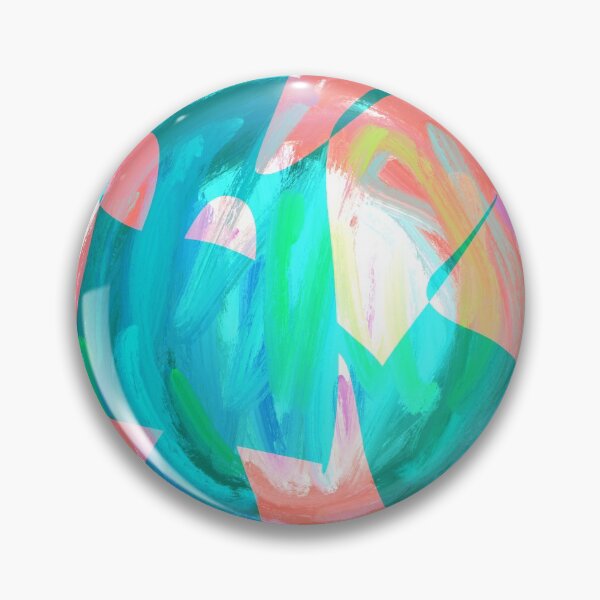 Item preview, Good things are coming...   ~ acrylic digital rainbow neon pink and blue abstract  designed and sold by K Strachan.