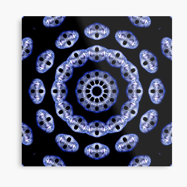 Mask Mandala Metal Print