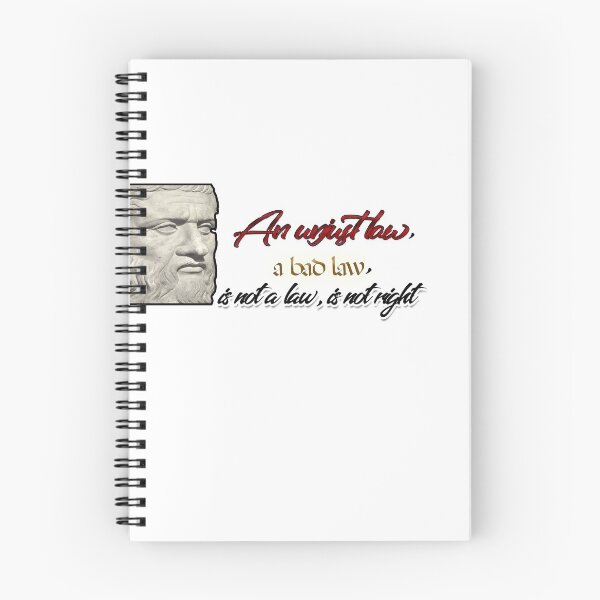 Item preview, Platon An unjust law, a bad law, is not a law, is not right. designed and sold by Prince-of-Sand.