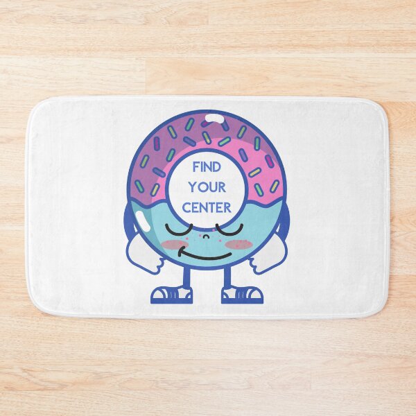 Item preview, Find your center funny donut quote positive self designed and sold by Gotafeeling.